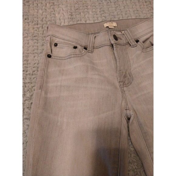 J.crew size 24 gray & white distressed jeans - Picture 4 of 7